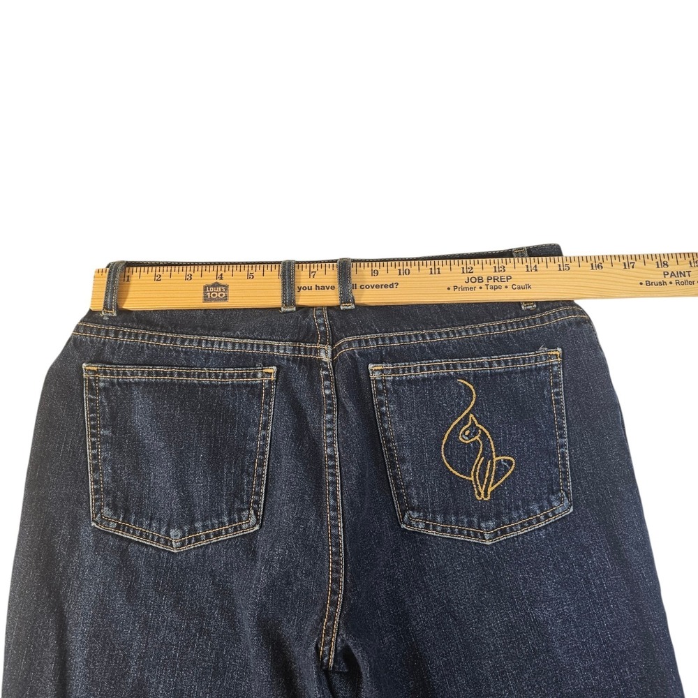 Vintage Baby Phat‎ Y2K Dark Wash Denim Jeans Size 9 Junior USA - Picture 8 of 10